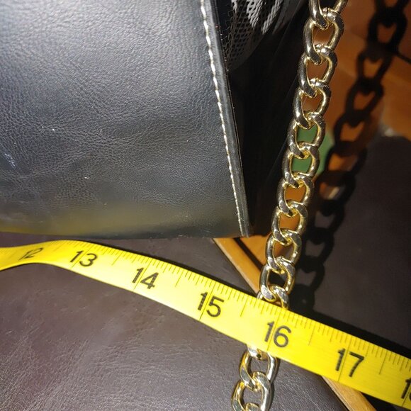 Pet Carrier Bag Purse Mesh Sides Quilted Base Black Gray Gold Chain Strap - Picture 6 of 9